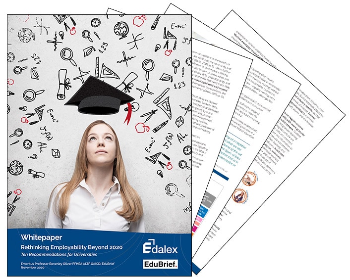 Download Edalex Whitepaper - Rethinking Employability Beyond 2020: Ten Recommendations for Universities