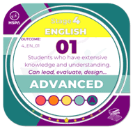 HSPA English Subject Badge - Advanced