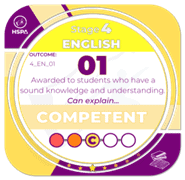 HSPA English Subject Badge - Competent
