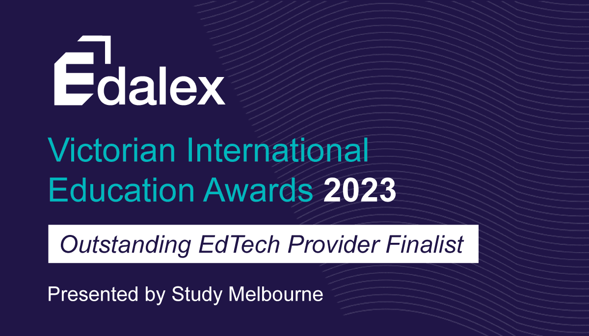 Edalex named Outstanding EdTech Provider finalist in the Victorian International Education Awards 2023