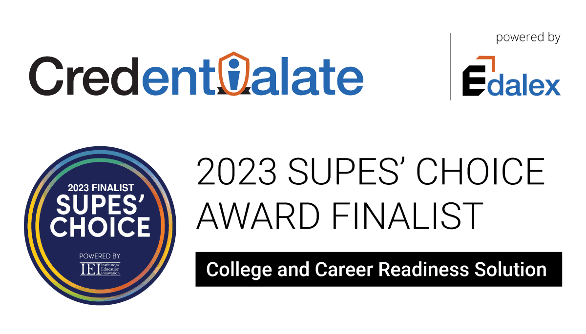 Credentialate Recognition - 2023 Supes Choice Award Finalist by Institute for Education Innovation