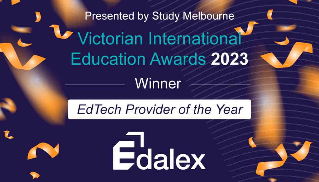 Edalex Won Edtech Provider of the Year at 2023 Victorian International Education Awards