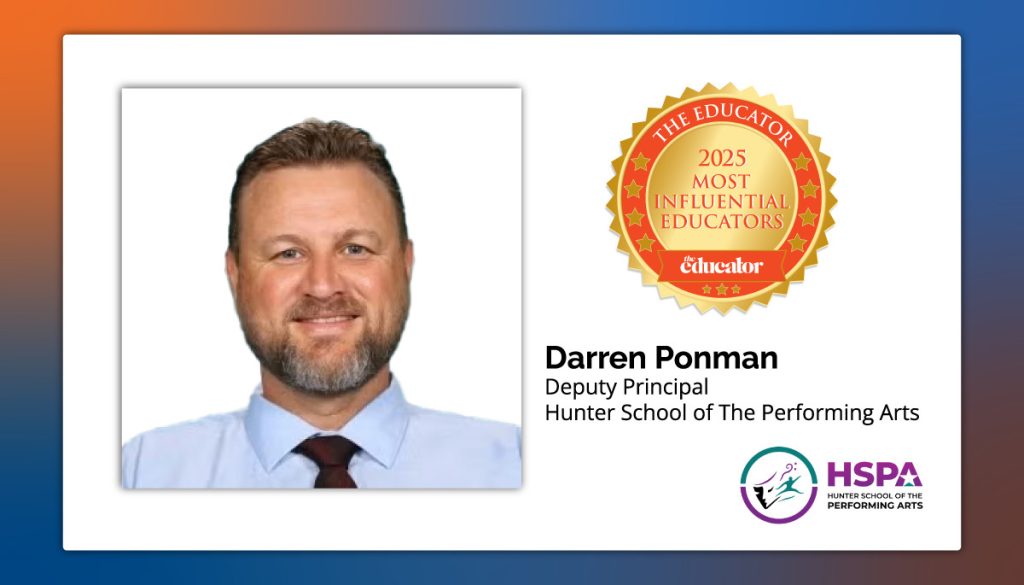 HSPA Principal Darren Ponman named one of 'The Best Educators in Australia Influencing Culture and Reform' by The Educator