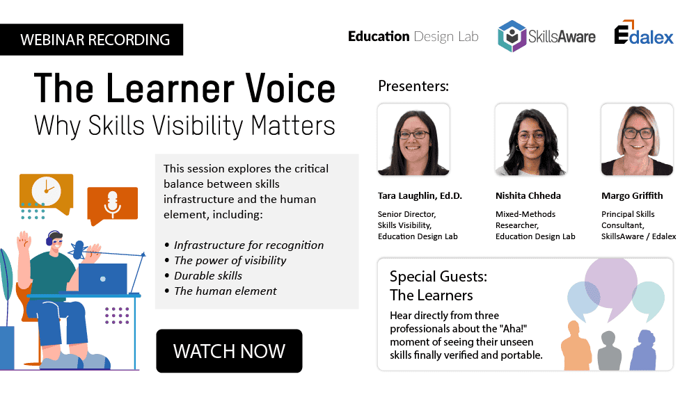 WEBINAR RECORDING: The Learner Voice – Why Skills Visibility Matters
